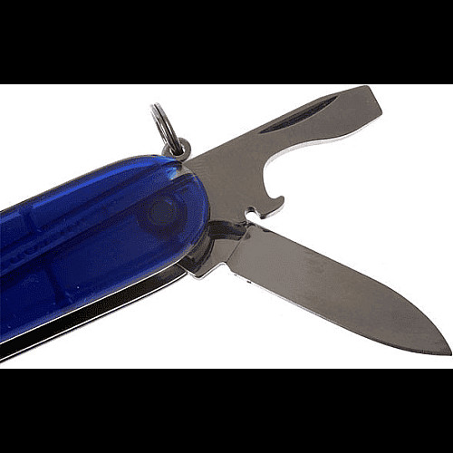 Ніж Victorinox Spartan 91мм/12функ/прозорий синій