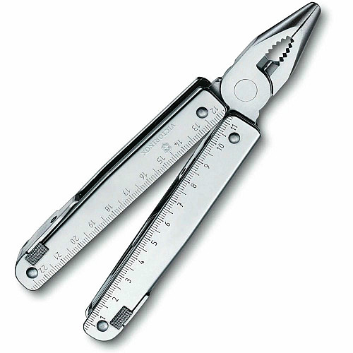 Мультитул Victorinox Swisstool X Plus 115мм/38функ + черный кожаный чехол