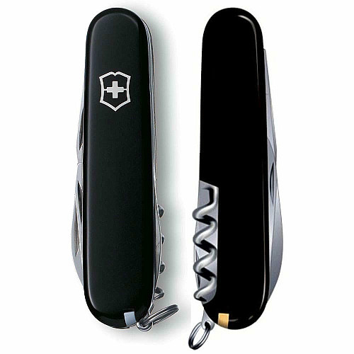 Ніж Victorinox Camper 91 мм/13 функцій/чорний