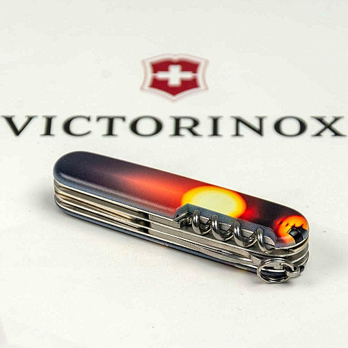 Нож Victorinox Climber Zodiac 91мм/14функ/Дракон в лучах солнца/разноцветный