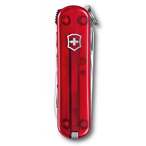 Ніж Victorinox NailClip 580 65мм/8функ/прозорий червоний