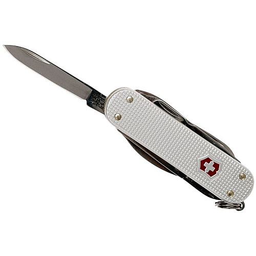 Нож Victorinox Minichamp Alox 58мм/15функ/рифл/серебристый