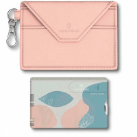 Картка-мультитул Victorinox Swisscard Classic Paris Style 82х54х4мм/10функ/рожева