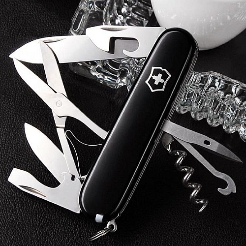 Ніж Victorinox Climber 91мм/14функ/чорний, блістер
