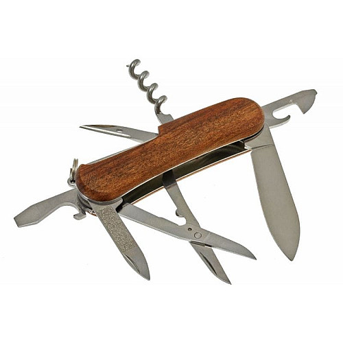 Ніж Victorinox EvoWood 14 85мм/12функ/горіх