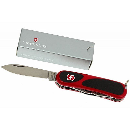 Нож Victorinox EvoGrip 10 85мм/13функ/черв-черный