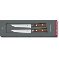 Кухонний ніж Victorinox Grand Maitre Wood Steak Set, 12 см, з дерев. ручкою, у подарунковому пакуванні, 2 шт