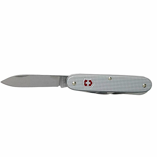 Ніж Victorinox Swiss Army 7 93мм/7функ/рифл/сріблястий