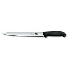 Кухонний ніж Victorinox Fibrox Sausage, 25 см, з чорн. ручкою