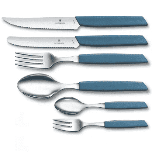 Кухонный нож Victorinox Swiss Modern Tomato&Sausage, 11 см, с отпрыск. ручкой