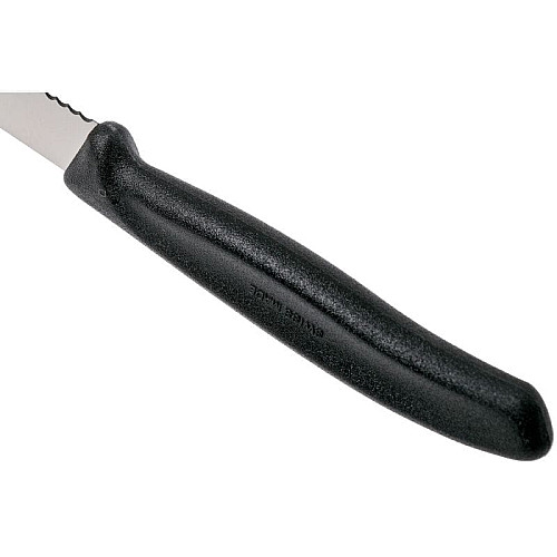 Кухонный нож Victorinox SwissClassic Tomato&Table, 11 см, черный. ручкой