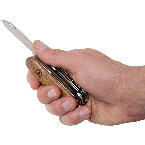 Ніж Victorinox Swisschamp Wood 91 мм/29 функ/коричневий