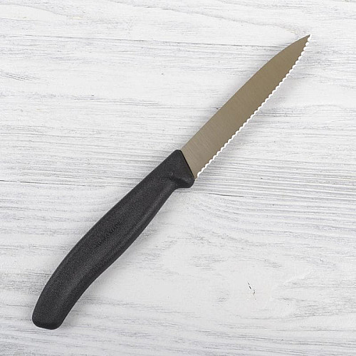 Кухонный нож Victorinox SwissClassic Paring, 10 см, черный. ручкой