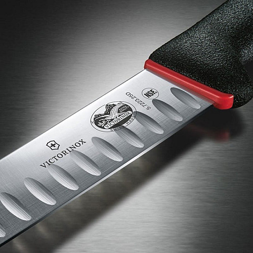 Кухонный нож Victorinox Fibrox Butcher, 25 см, черный. ручкой Dual Grip