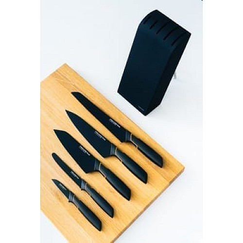 Кухонний ніж для овочів Fiskars Edge Black 8 см (1003091)