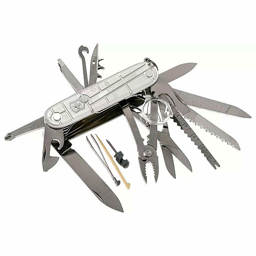 Ніж Victorinox Swisschamp 91мм/31функ/сріблястий