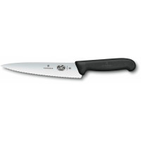 Кухонний ніж Victorinox Fibrox Carving, 19 см, з чорн. ручкою
