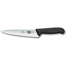 Кухонний ніж Victorinox Fibrox Carving, 19 см, з чорн. ручкою