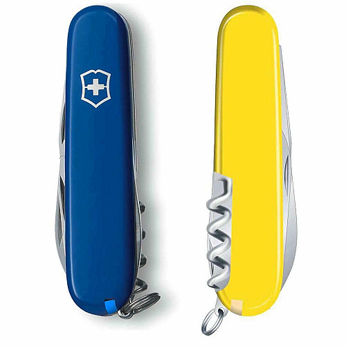 Нож Victorinox Spartan Ukraine 91мм/12функ/сине-желтый