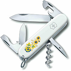 Нож Victorinox Spartan Ukraine 91мм/12функ/цветы в укр.стиле/белый