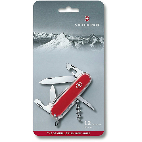 Ніж Victorinox Spartan 91мм/12функ/червоний, блістер