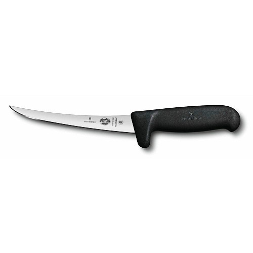 Кухонний ніж Victorinox Fibrox Boning Flex Vx5.6613.15M, 15 см, з чорн. ручкою Safety Grip