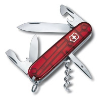 Ніж Victorinox Spartan 91мм/12функ/прозорий червоний, блістер