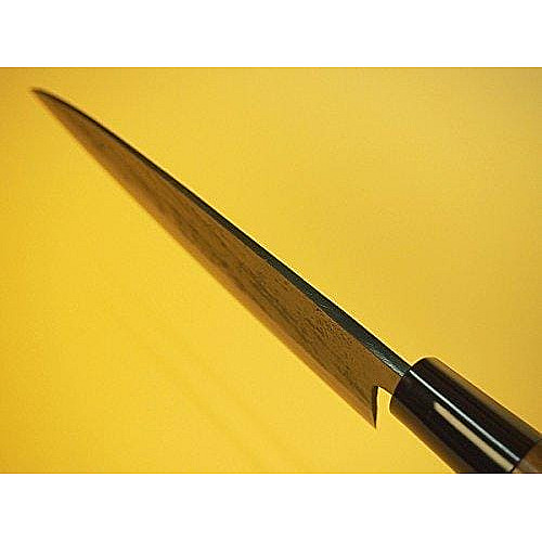 Нож кухонный Funayuki 165 мм, широкий, HRC61, Aogami steel #1, ручка орех, HONMAMON (4582243650212)