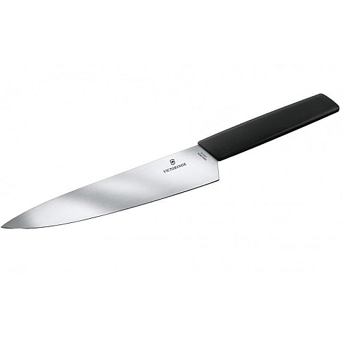 Кухонний ніж Victorinox Swiss Modern Carving, 22 см, з чорн. ручкою, блістер