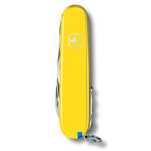 Ніж Victorinox Huntsman 91мм/15функ/жовтий
