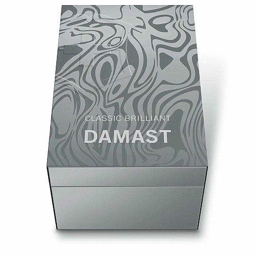 Ніж Victorinox Classic SD Brilliant Damast 58 мм/5 функцій/сріблястий