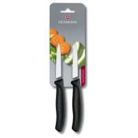 Кухонний ніж Victorinox SwissClassic Paring 6.7603.B, 8 см, з чорн. ручкою, 2шт (блістер)