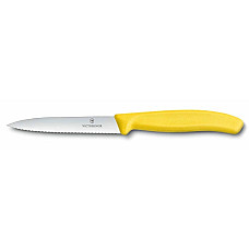 Кухонний ніж Victorinox SwissClassic Paring, 10 см, з жовт. ручкою