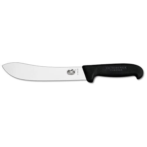 Кухонный нож Victorinox Fibrox Butcher, 20 см, черный. ручкой