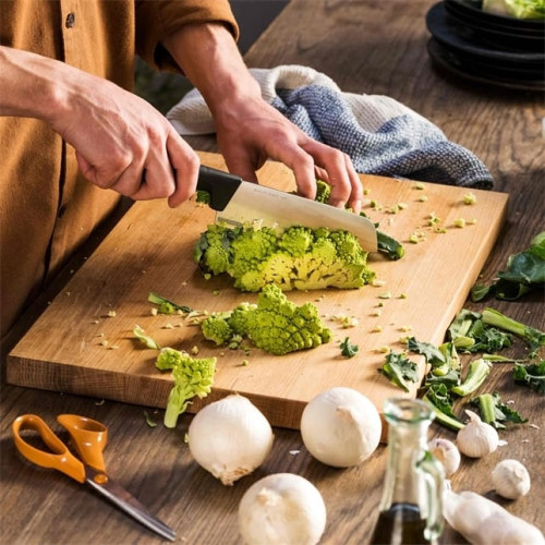 Fiskars Кухонний ніж Santoku Hard Edge, 16.1 см