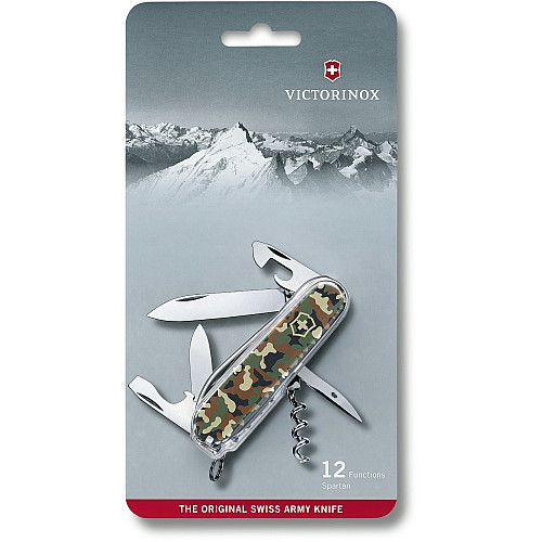 Ніж Victorinox Spartan 91мм/12функ/камуфляжний, блістер