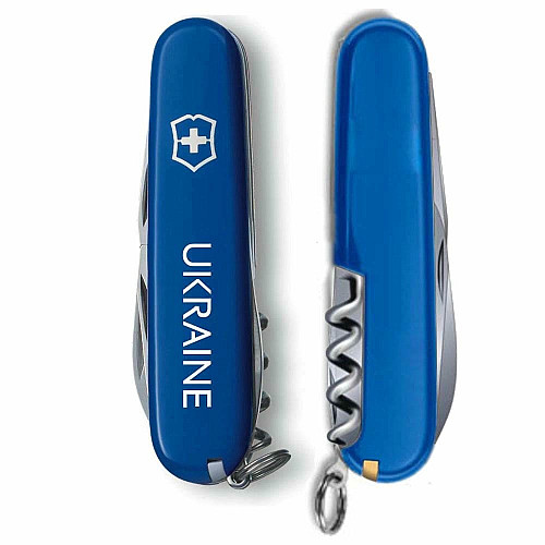 Ніж Victorinox Spartan Ukraine 91мм/12функ/Ukraine білий/синій