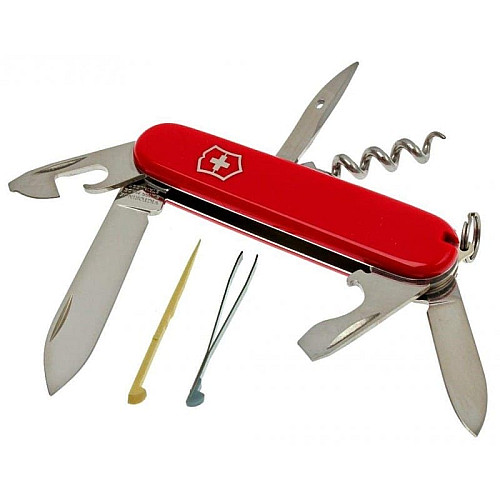 Ніж Victorinox Tourist 84мм/12функ/червоний
