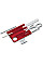 Набор Victorinox Swisscard Nailcare 82х54х4мм/13функ/прозрачный красный