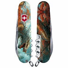 Нож Victorinox Huntsman Zodiac 91мм/15функ/Боевой дракон/разноцветный