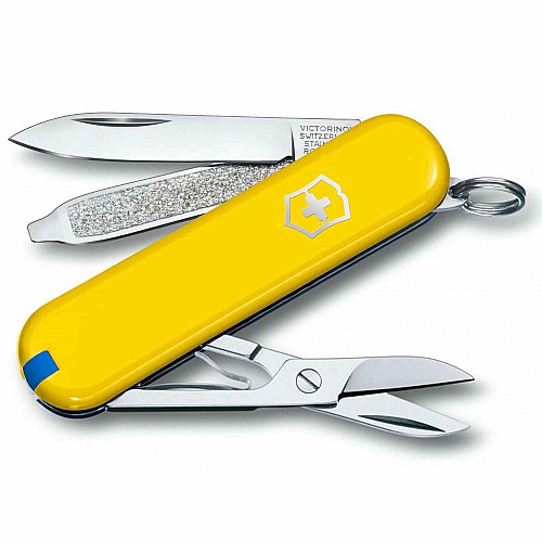 Ніж Victorinox Classic SD Ukraine 58 мм/7 функцій/жовто-синій