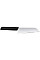 Кухонний ніж Victorinox Swiss Modern Santoku, 17 см, рифл., з чорн. ручкою, блістер