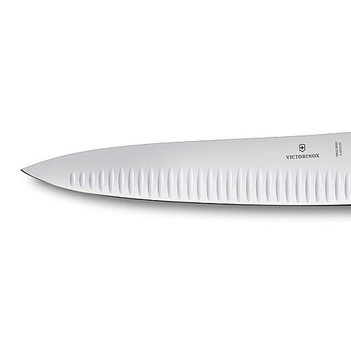 Кухонный нож Victorinox SwissClassic Carving, 25 см, черный. ручкой, в подарочной упаковке