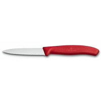 Кухонний ніж Victorinox SwissClassic Paring, 8 см, з черв. ручкою