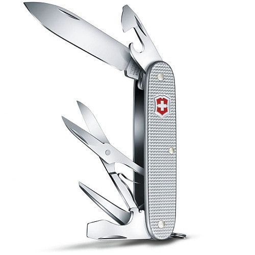 Ніж Victorinox Pioneer X 93мм/9функ/рифл/сріблястий
