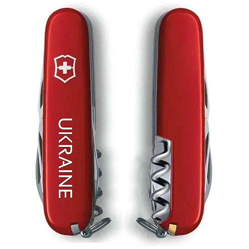 Нож Victorinox Spartan Ukraine 91мм/12функ/Ukraine белый/красный