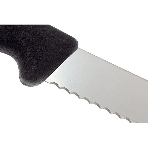 Кухонный нож Victorinox Fibrox Bread для хлеба, 21 см, черный. ручкой