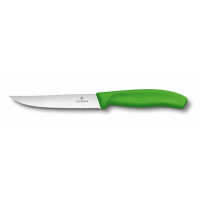 Кухонний ніж Victorinox SwissClassic Steak&Pizza Vx6.7936.12L4, 12 см, із зел. ручкою
