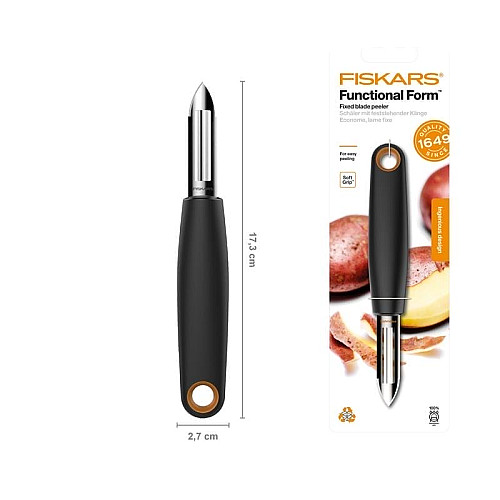 Овощечистка Fiskars Functional Form черная (1014418)