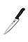 Кухонный нож Victorinox Fibrox Carving, 22 см, черный. ручкой